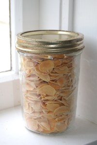 15 heads of garlic, all in one pint jar!