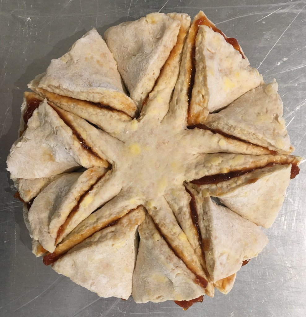 unbaked biscuit star
