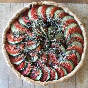 zucchini tomato tart